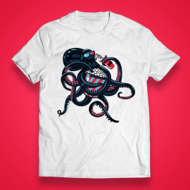 T-shirt "Cinephile octopus"