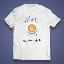 T-shirt "It's coffee o'clock!"